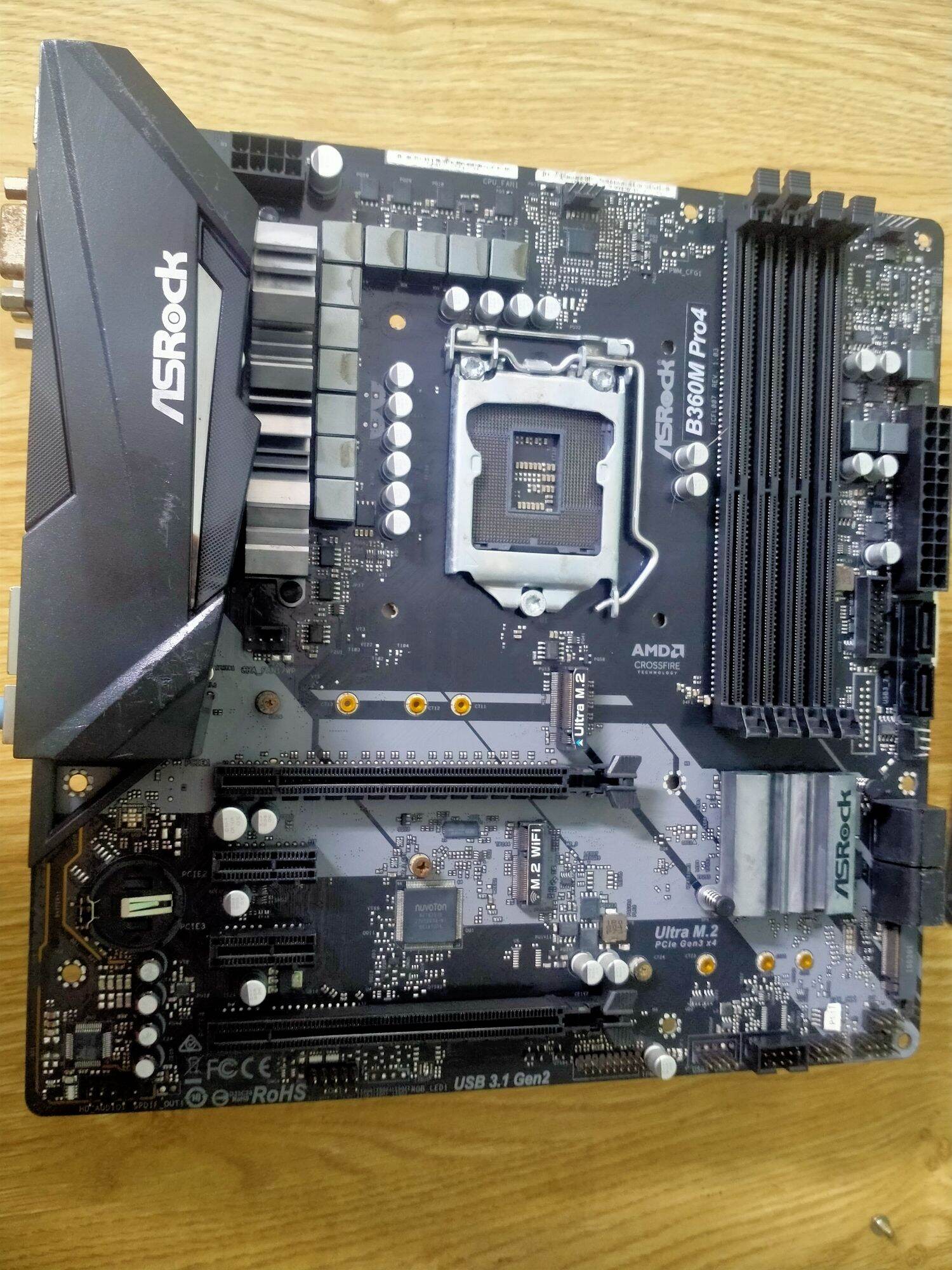 Bo mạch chủ - mainboard asrock b365m phanton gaming4 và b360m pro4 4khe ram socket 1151