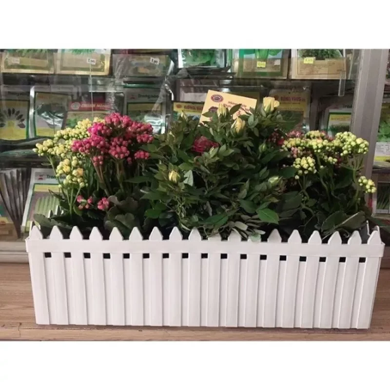 Chậu hàng rào nhựa size lớn dài 60cm