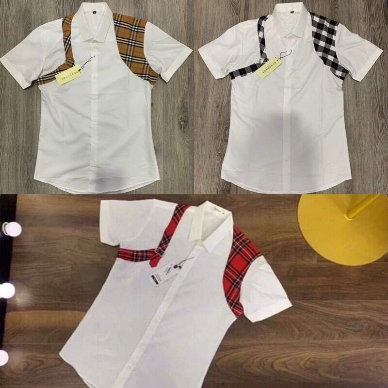 Sơ mi cộc trắng mcq
