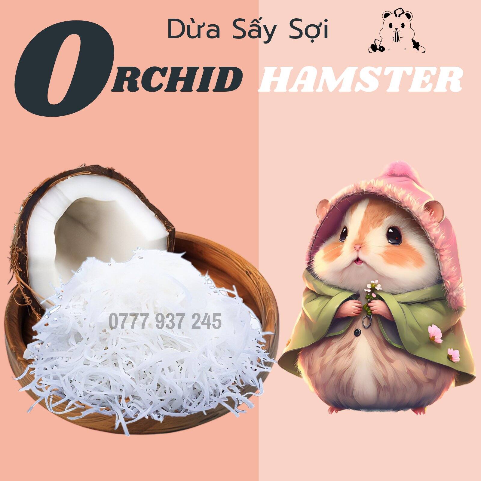 Dừa Khô Sấy Lạnh Dành Cho Hamster