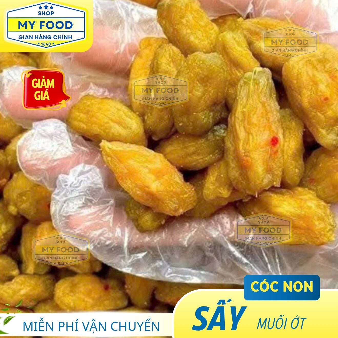 500G CÓC BAO TỬ SẤY MUỐI ỚT ĐẶC SẢN [M4-152]