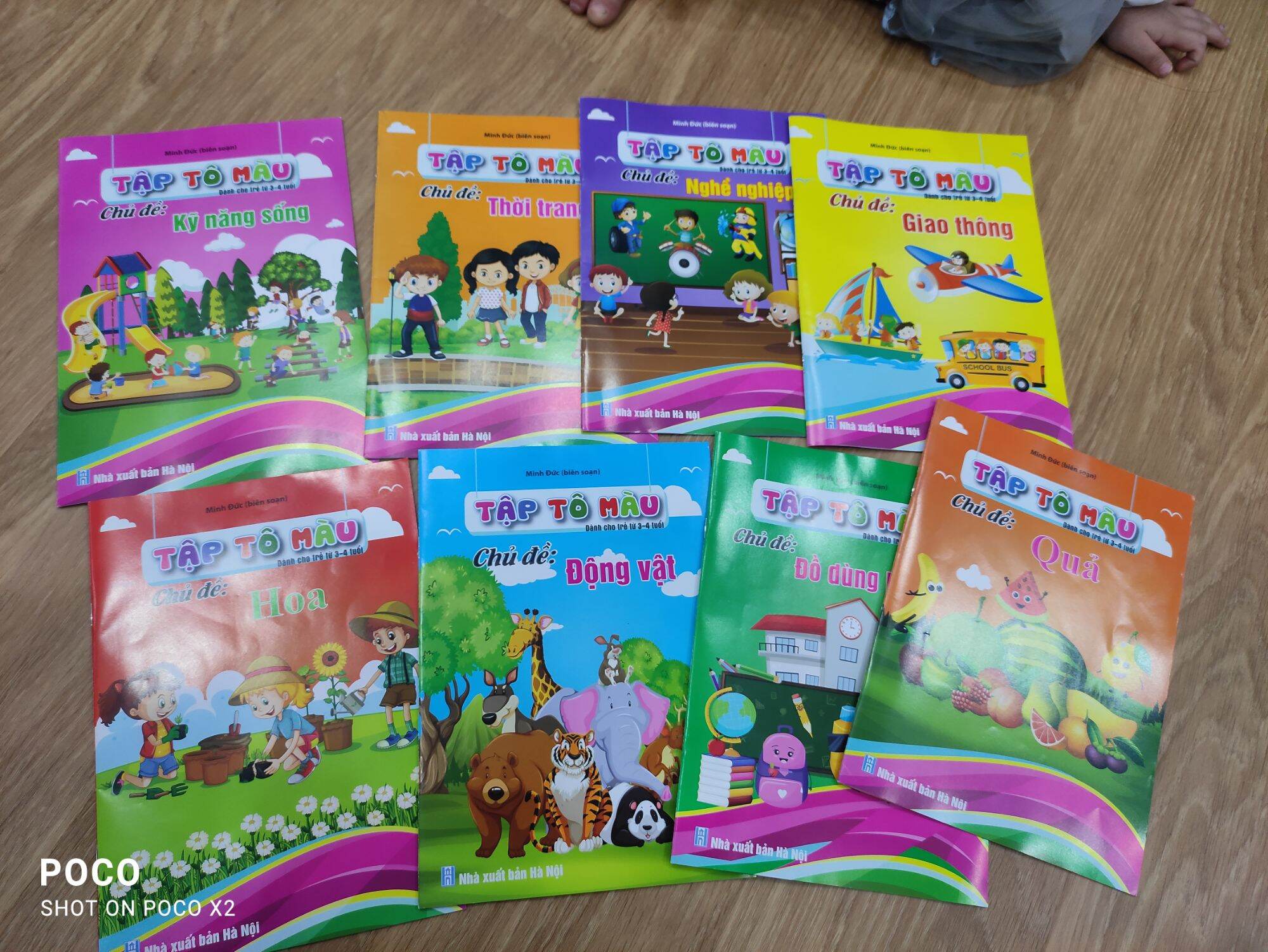 Combo Bộ tô màu 8 chủ đề