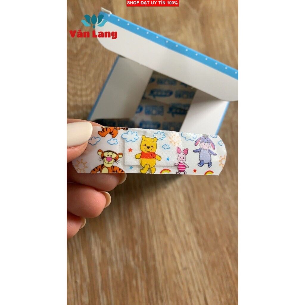 100 miếng Ơ gâu, urgo hoạt hình chống nước, băng keo, băng gâu cá nhân,