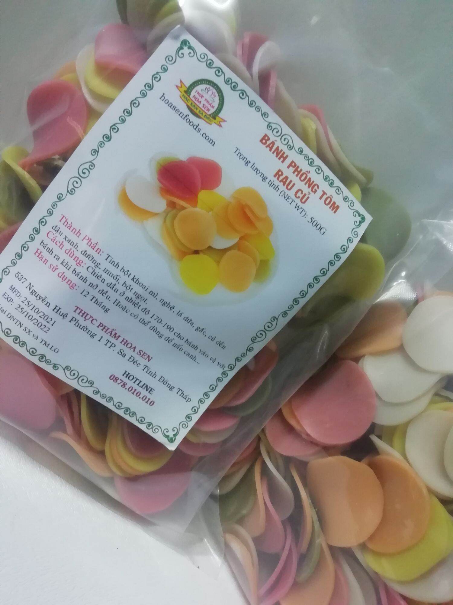 Bánh phồng tôm rau củ 500g