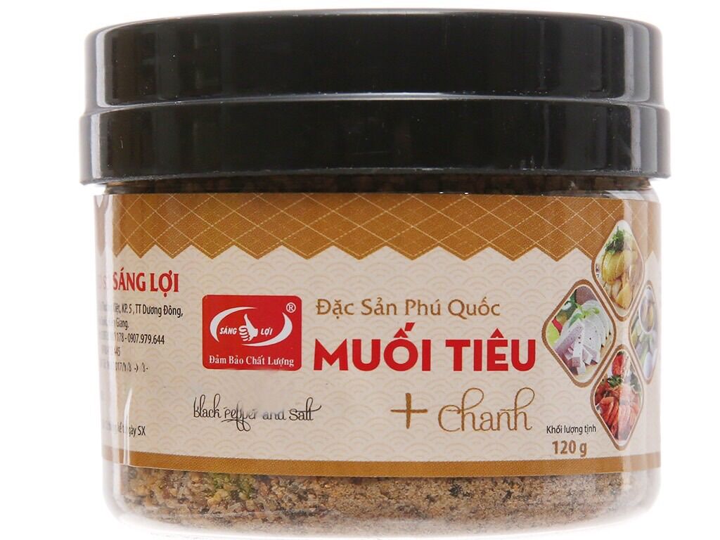 5 hũ muối tiêu chanh Sáng Lợi(120g)