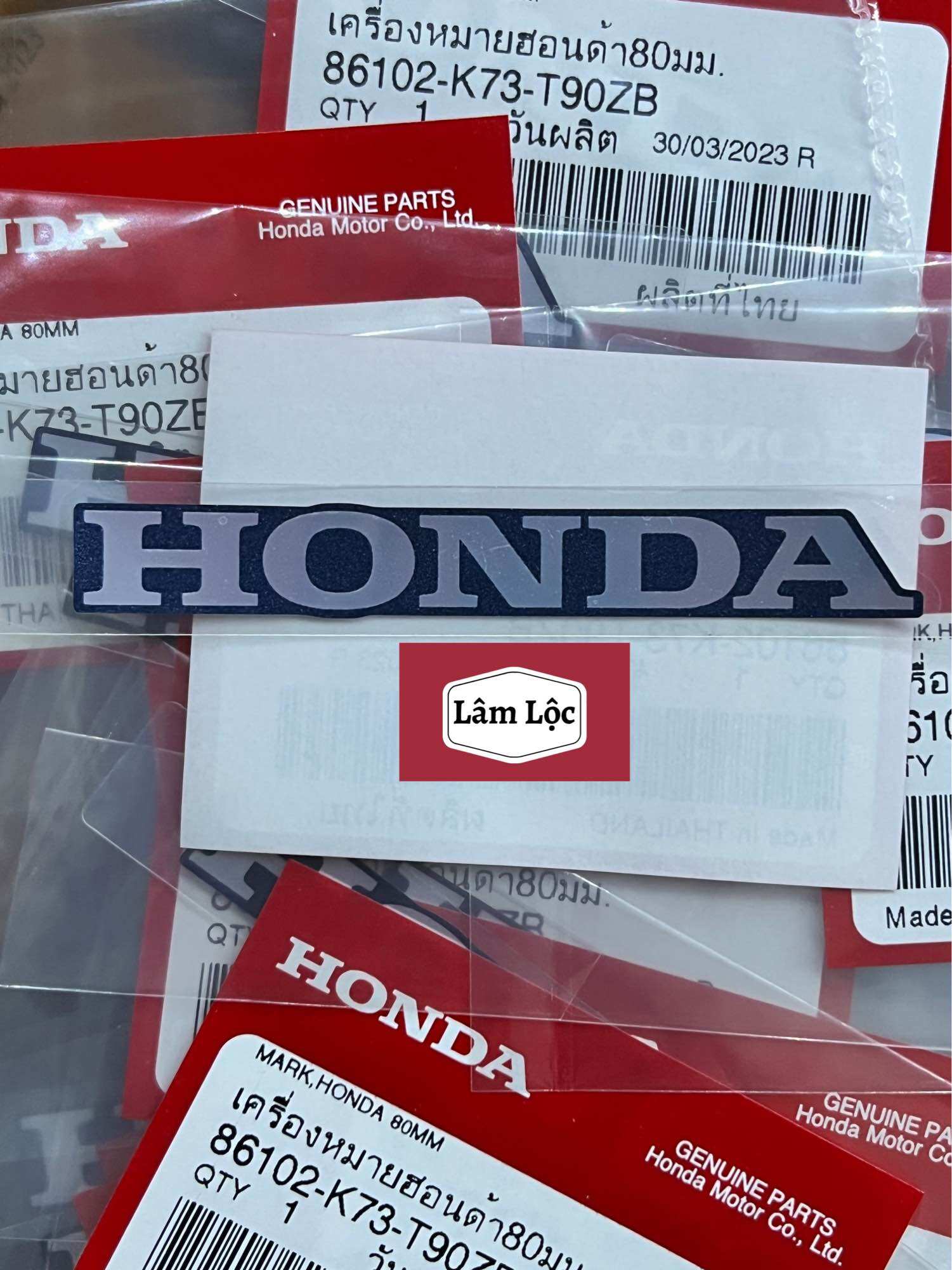 Tem chữ Honda dán bửng wave 125i thái lan - 1 tem