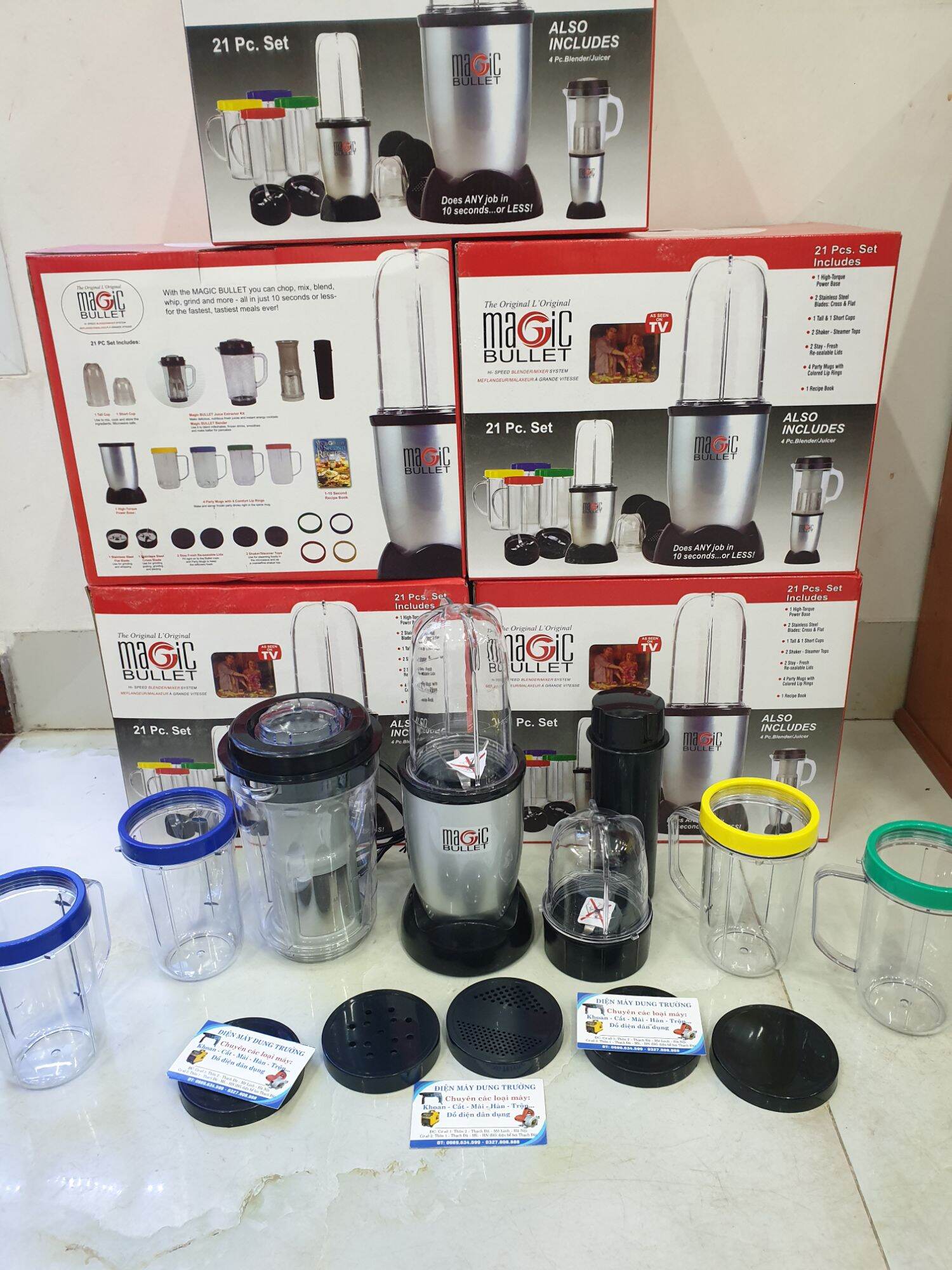 MÁY SAY SINH TỐ ĐA NĂNG MAGIC BULLET  21 PC . Set
