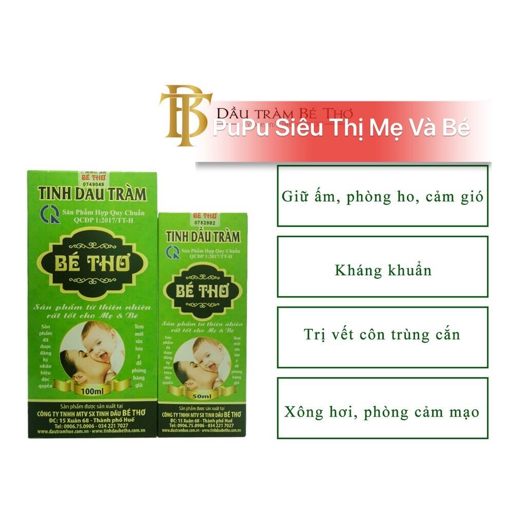 Dầu Tràm Bé Thơ 50ml