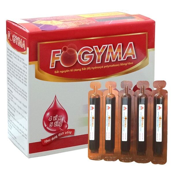 Fogyma - Phòng ngừa thiếu máu và bổ sung sắt khi bị thiếu máu do thiếu sắt