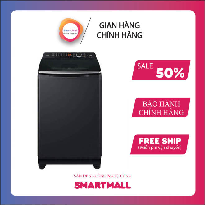 Máy giặt Aqua 12 kg AQW-FR120HT.BK - Cửa trên, Lồng đứng, Màu Đen