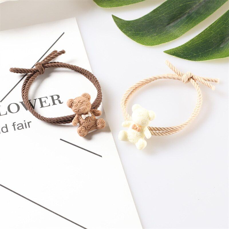 Dây buộc tóc gấu nâu