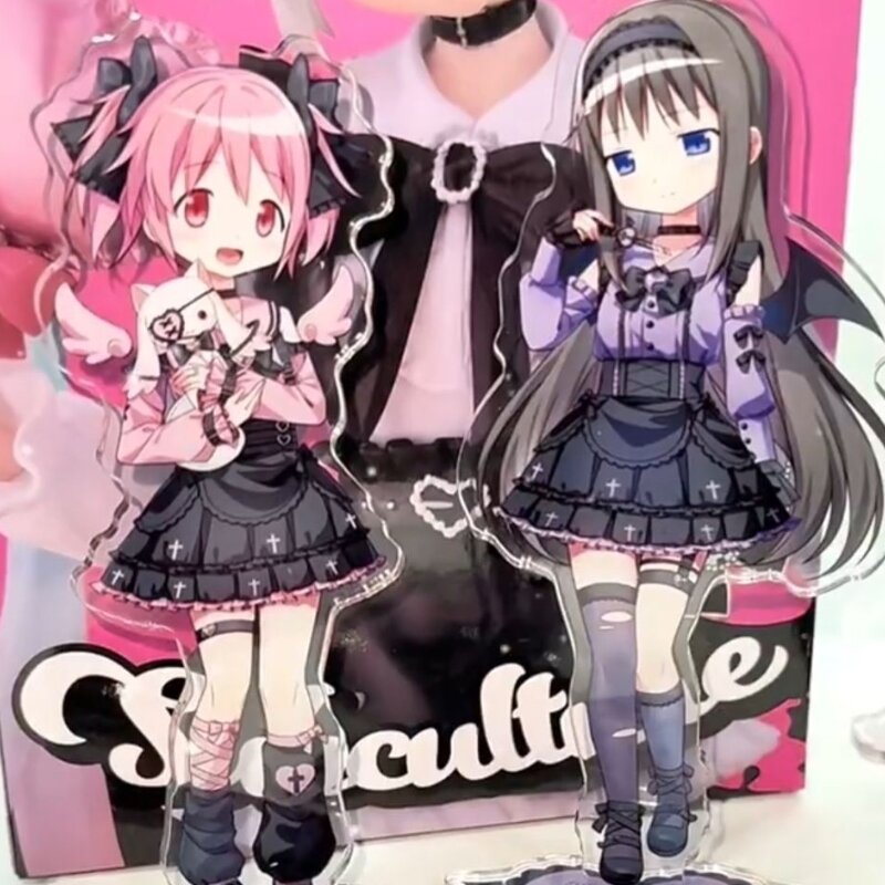 Puella Magi Madoka Magica Anime Hình - Kaname Madoka & Akemi Homura Acrylic Để Bàn Trang Trí Kawaii Hoạt Hình Ngoại Vi Dành Cho Người Hâm Mộ