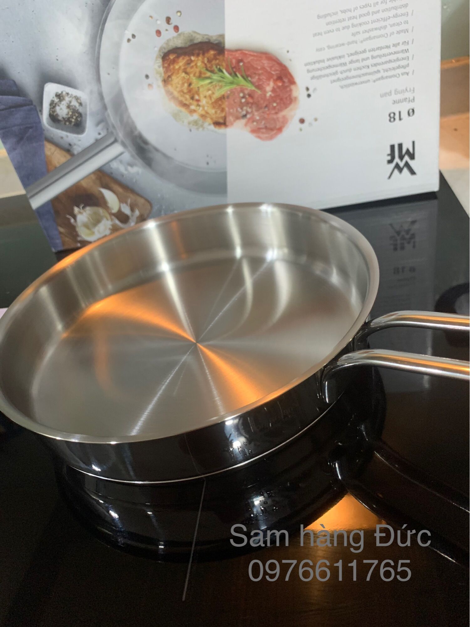 HÀNG ĐỨC CHẢO INOX WMF FRYING PAN 18CM
