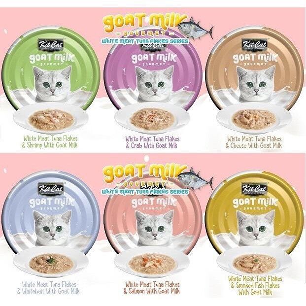 Pate Kit Cat sữa dê cho Mèo, lon 70g