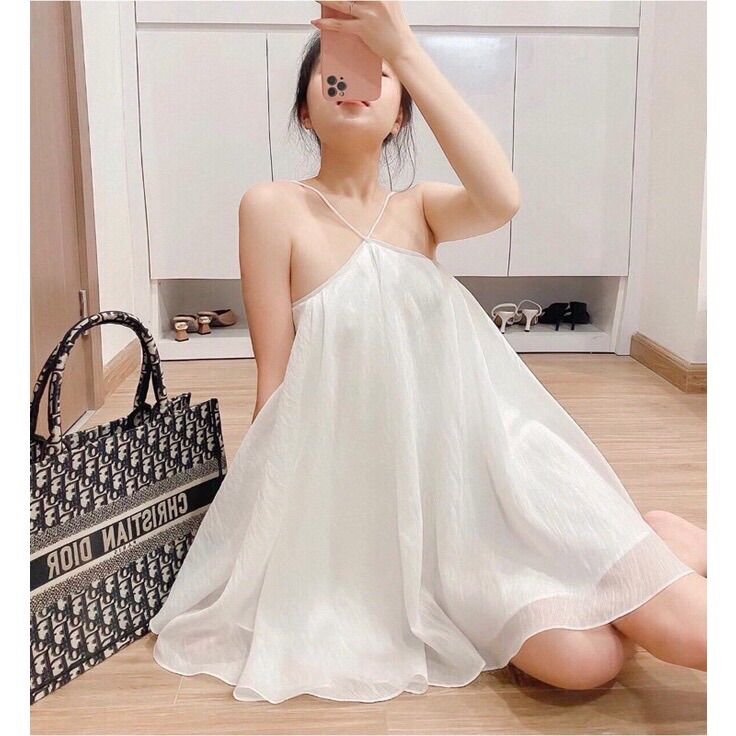 Đầm Maxi Yếm Xinh xắn kèm ảnh Thật