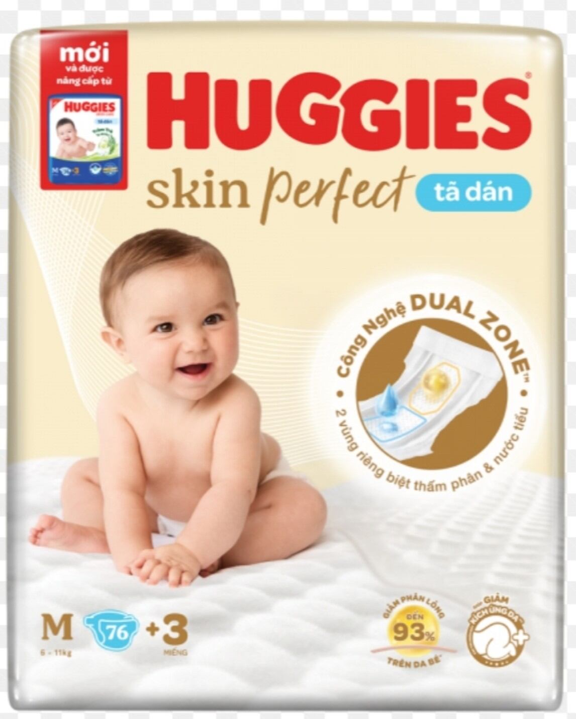 Tã dán Huggies M76