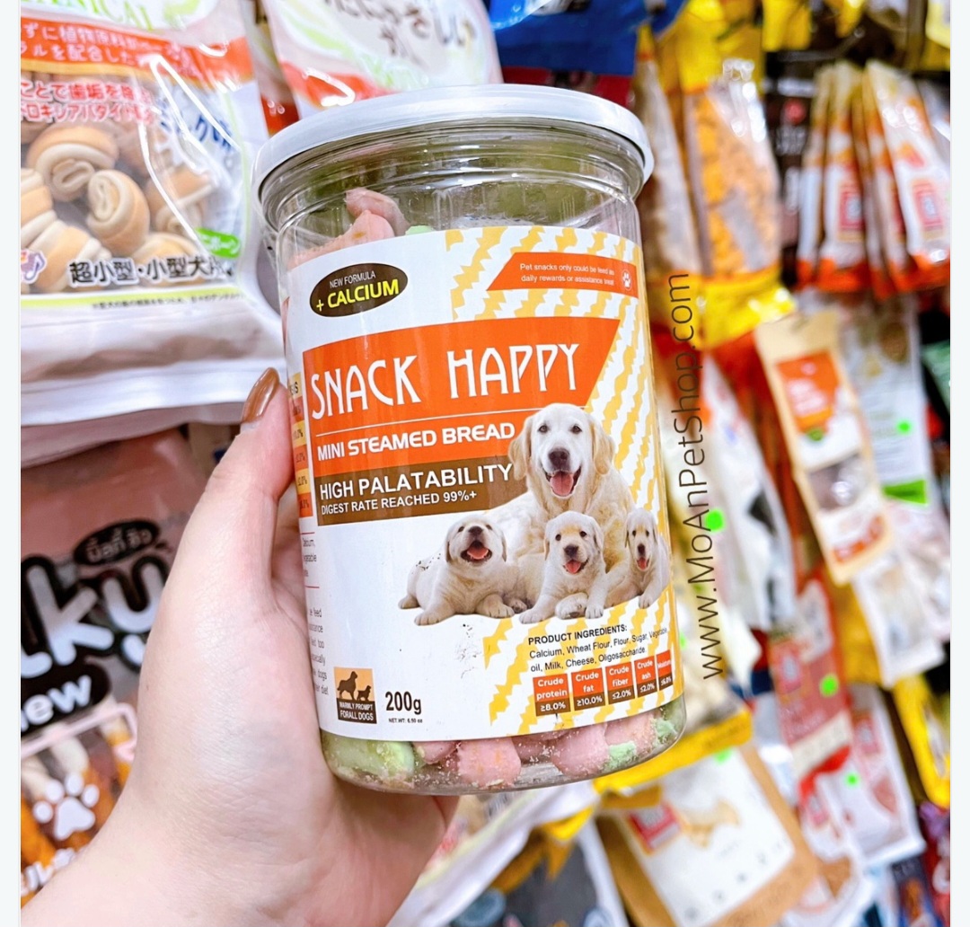 Bánh Qui Rau Củ Snack Happy 200g cho thú cưng