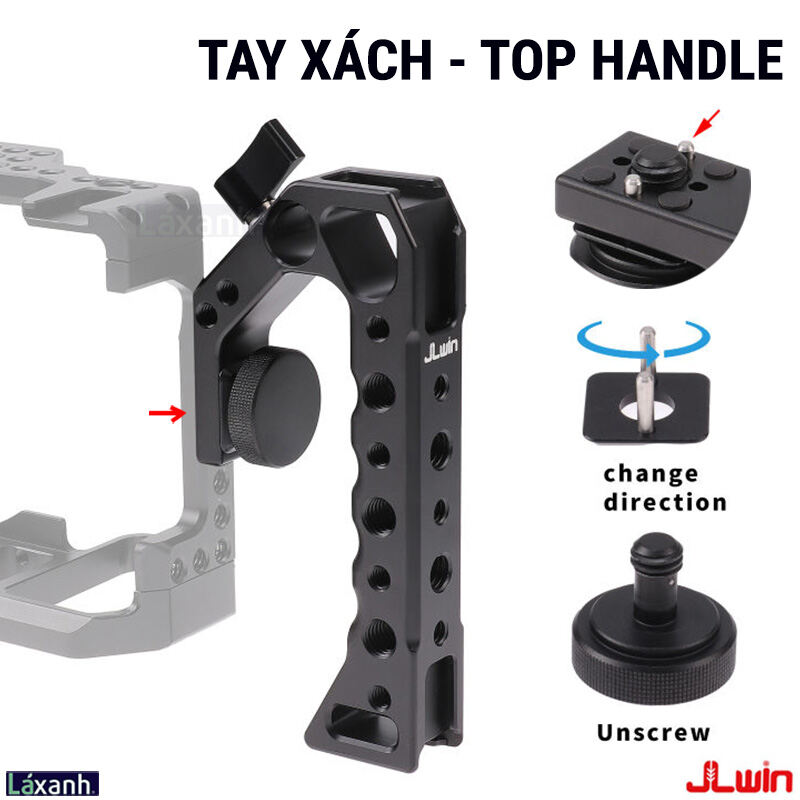 Top handle JLwin Tay cầm nắm khung máy ảnh rig cage quay video quay phim gắn phụ kiện Top Handheld