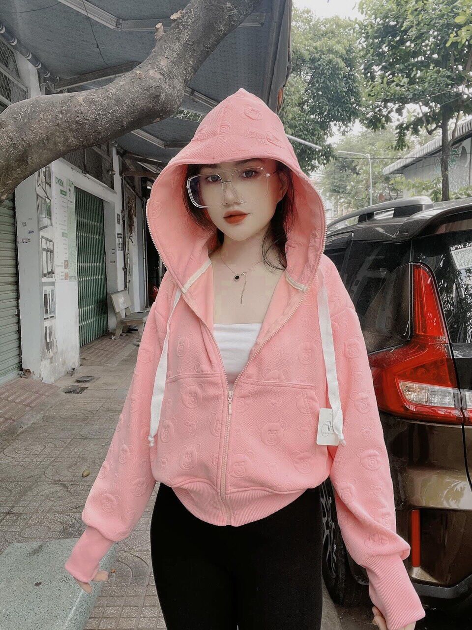 Áo khoác xốp dập nổi hàng qc cao cấp chuẩn shop