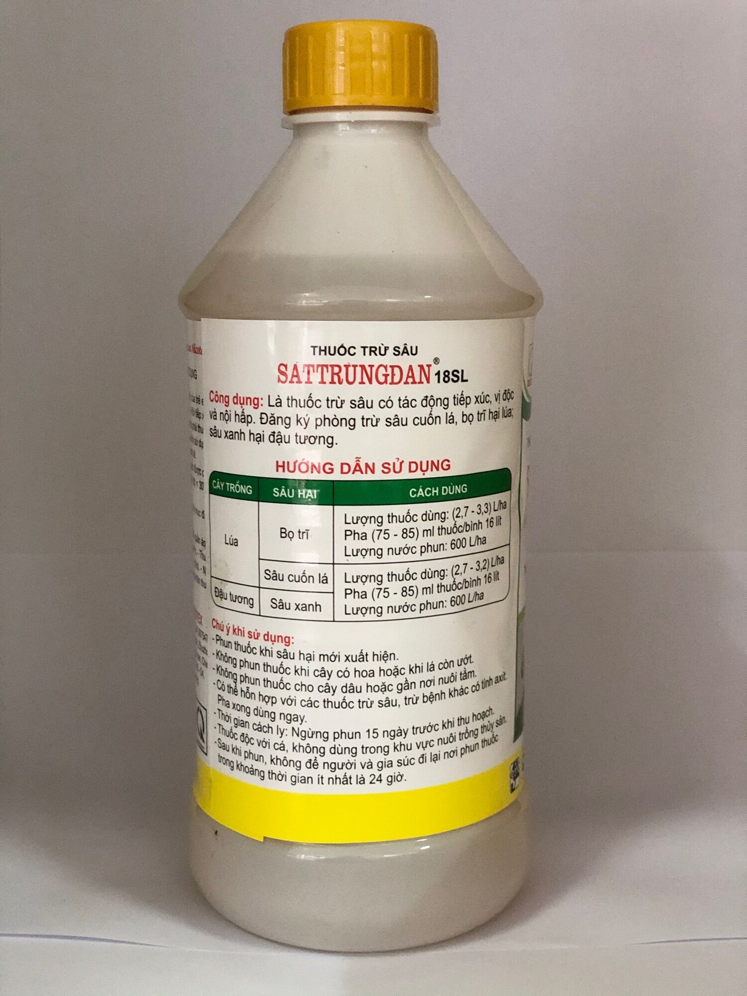 [HCM]Sat Trung Dan 1L - Trừ Sâu Bọ Trĩ Hại Lúa Đậu Tương