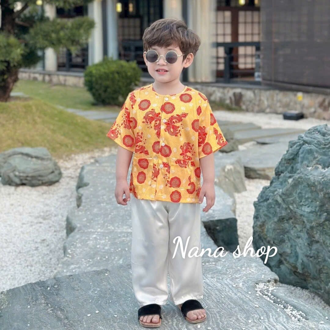 Bà ba cho bé/ Bộ bà ba bé trai bé gái chất lụa mềm mịn mát size 7ky - 25ky