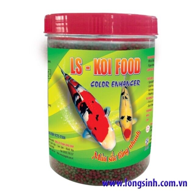 Thức ăn khô cho cá chép koi cá vàng - ls koi 500gr