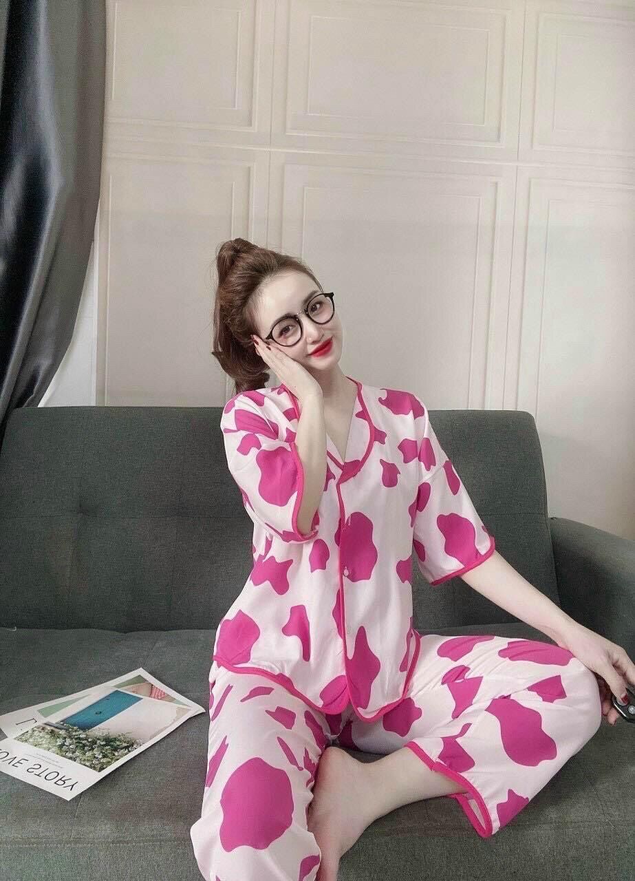[HCM][Giá sỉ] Pijama Bò Sữa Tay Cánh Dơi