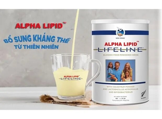 Sữa bò non Alpha Lipid Lifeline của New Zealand hộp 450gr - giúp bổ sung kháng thể cho người già, người bệnh, trẻ nhỏ