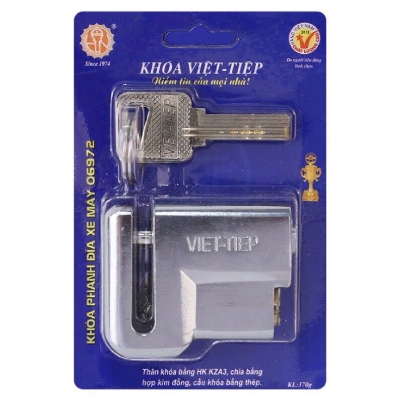 Khoá đĩa xe máy Việt tiệp chính hãng