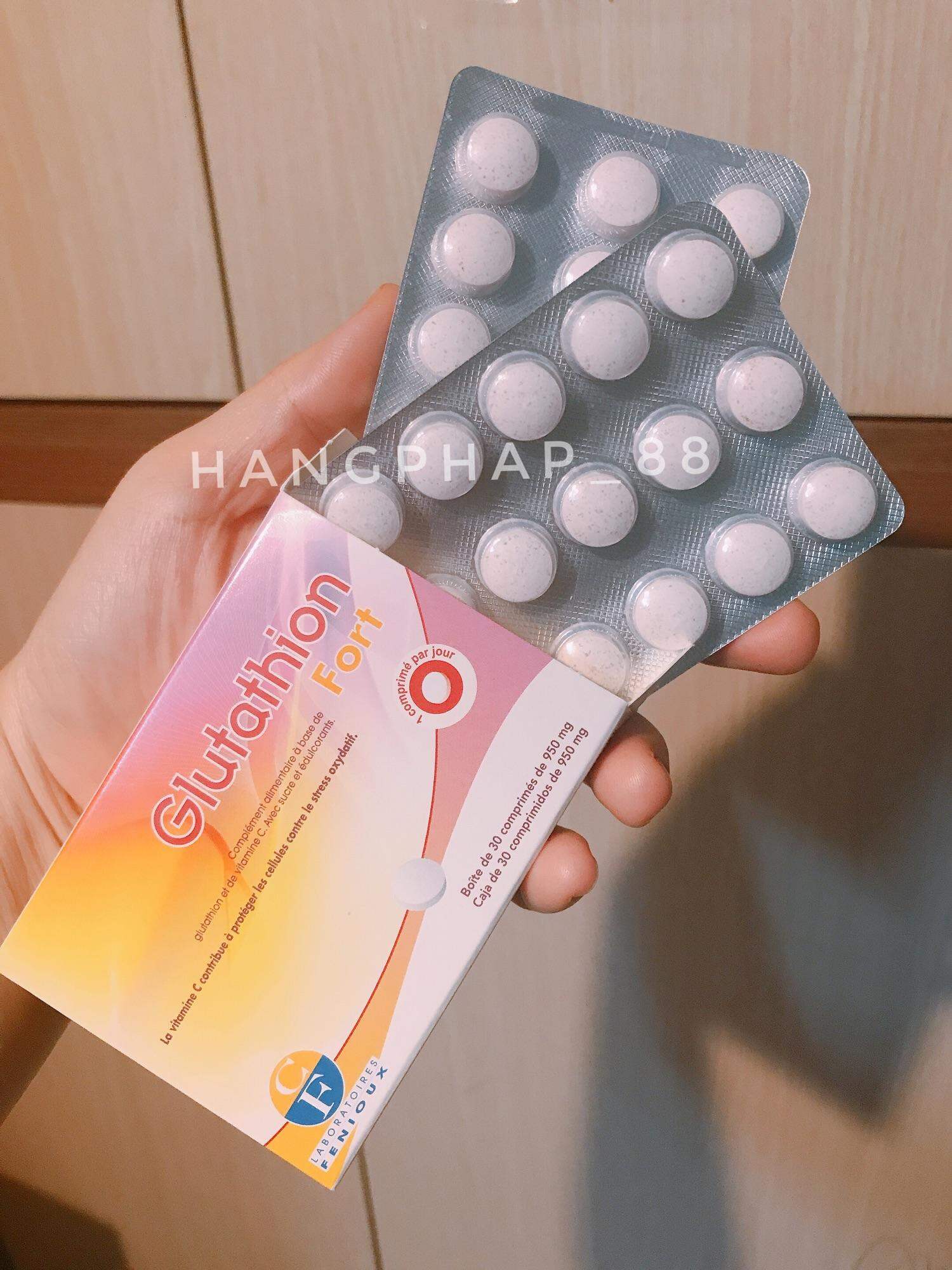 Viên ngậm trắng da Glutathion Fort