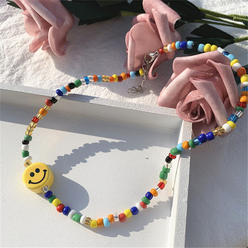 Vòng cổ chocker nhiều màu hình mặt cười