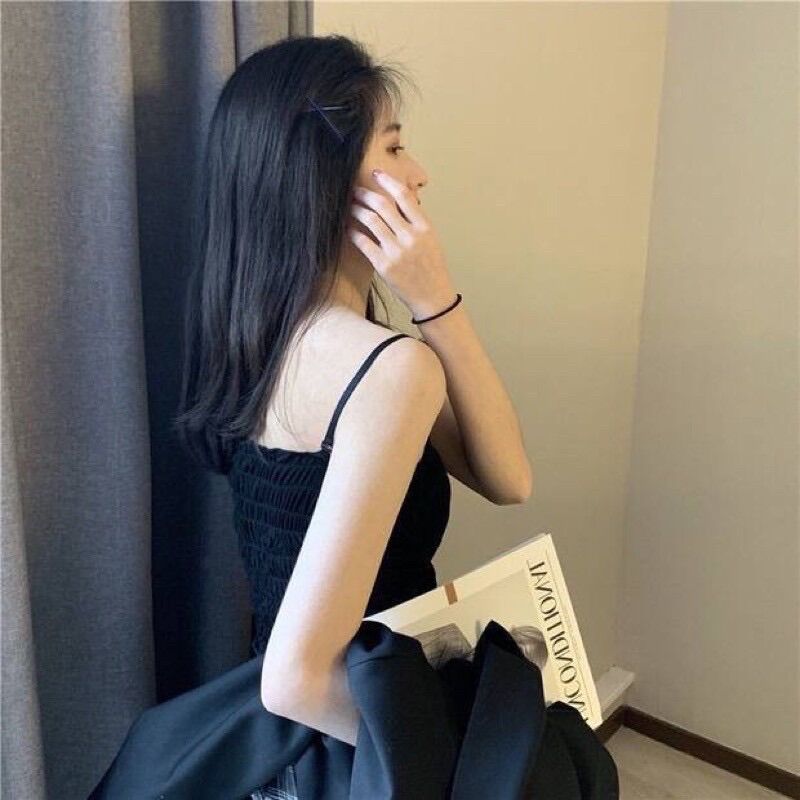 Áo 2 dây, áo quây chun ngực (có mút)