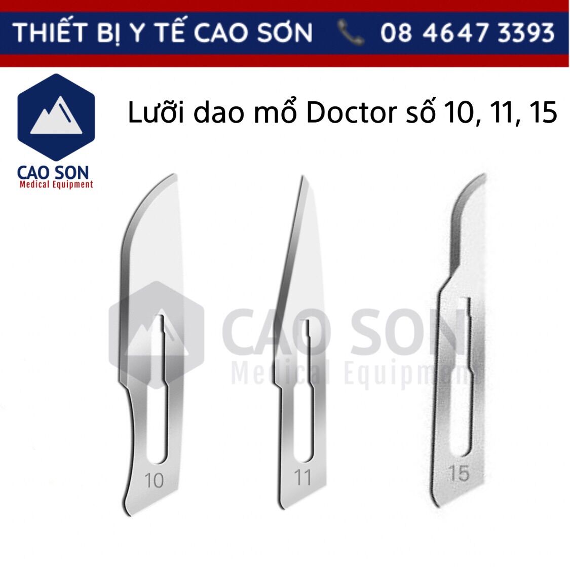 Lưỡi dao mổ doctor số 10, số 11, số 15