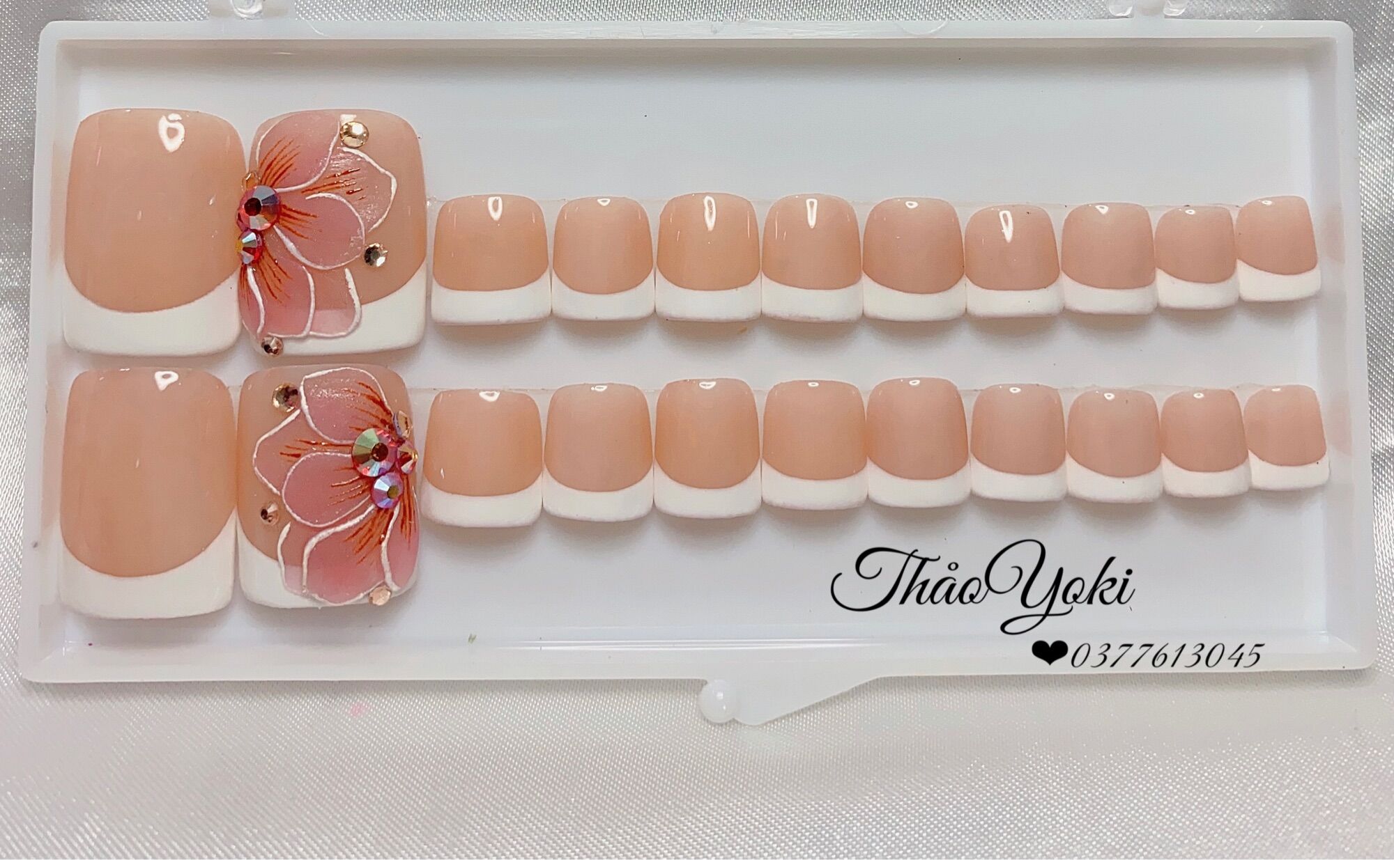 Bộ móng chân giả thiết kế/ Nailbox