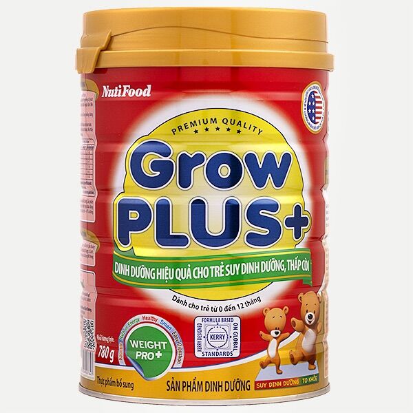Sữa bột Nutifood Grow Plus+ cho trẻ dưới 1 tuổi