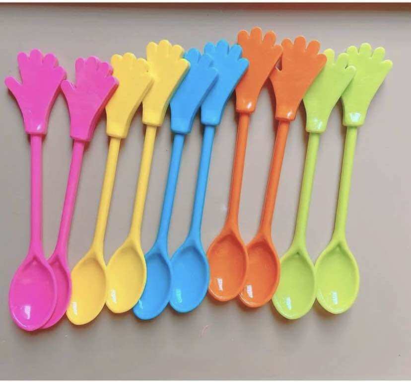 Set 10 Muỗng Cà Phê Hình BÀN TAY (Dài 20cm)