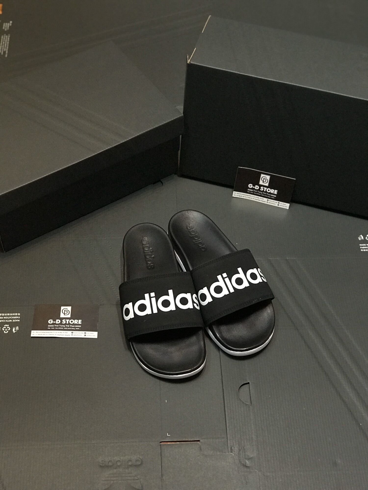 [HCM]Dép adidas cloudfoam plus - dép quoai ngang adidas siêu êm