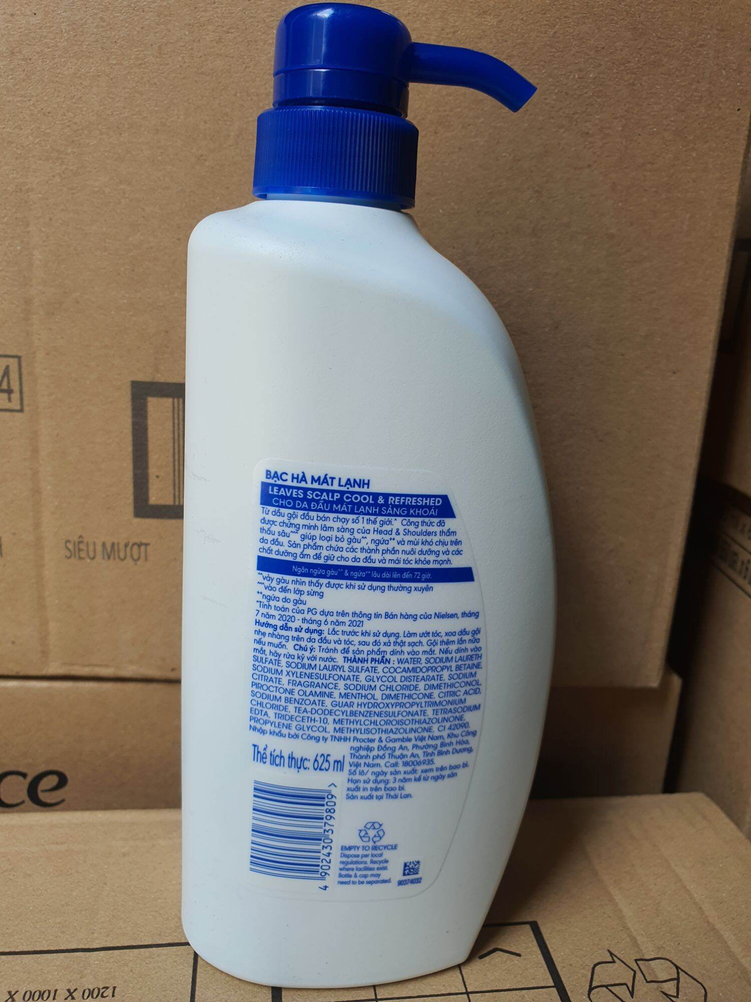 Dầu gội Head & shoulder bạc hà mát lạnh Thái Lan 625ml