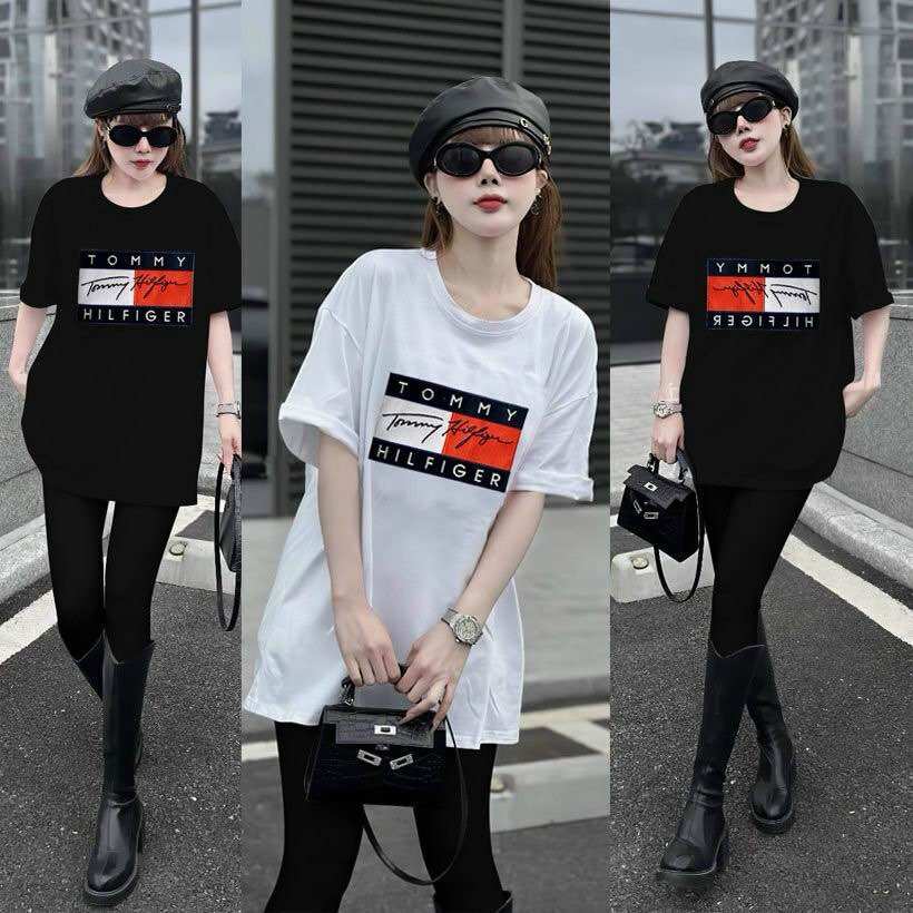 Sét lửng dài thun cotton thêu lo go siêu hot