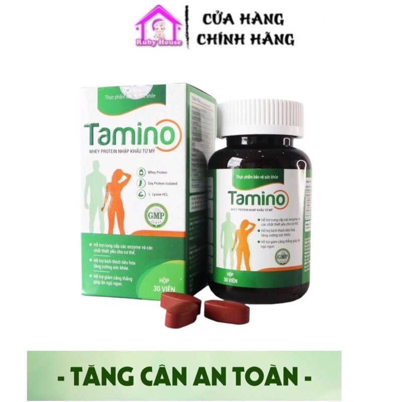 Viên uống tăng cân Tamino hộp 30 viên chính hãng, date mới