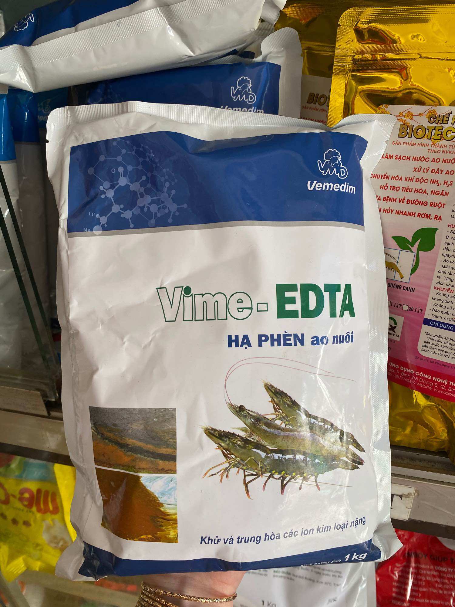 Vime- edta hạ phèn ao nuôi. trong sạch nước. 1kg