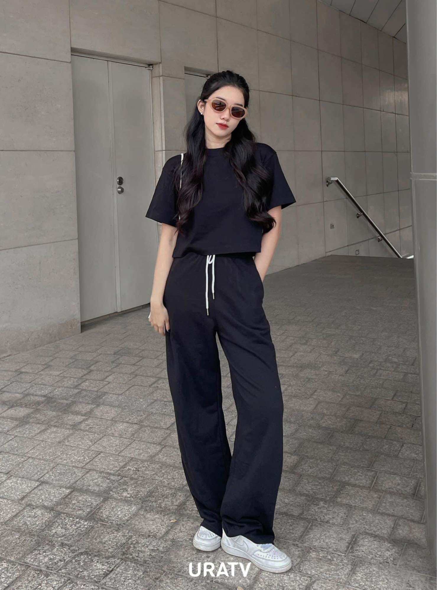 [CÓ SẴN-ẢNH THẬT] Áo Crop trơn tay ngắn
