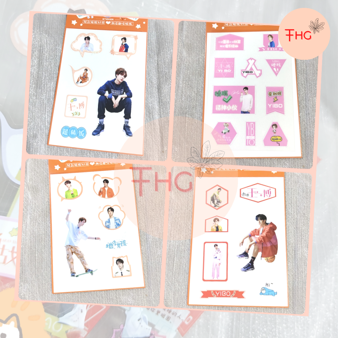 [ Stickers ] Nhân Vật Tiêu Chiến Và Vương Nhất Bác. ( Loại PET )