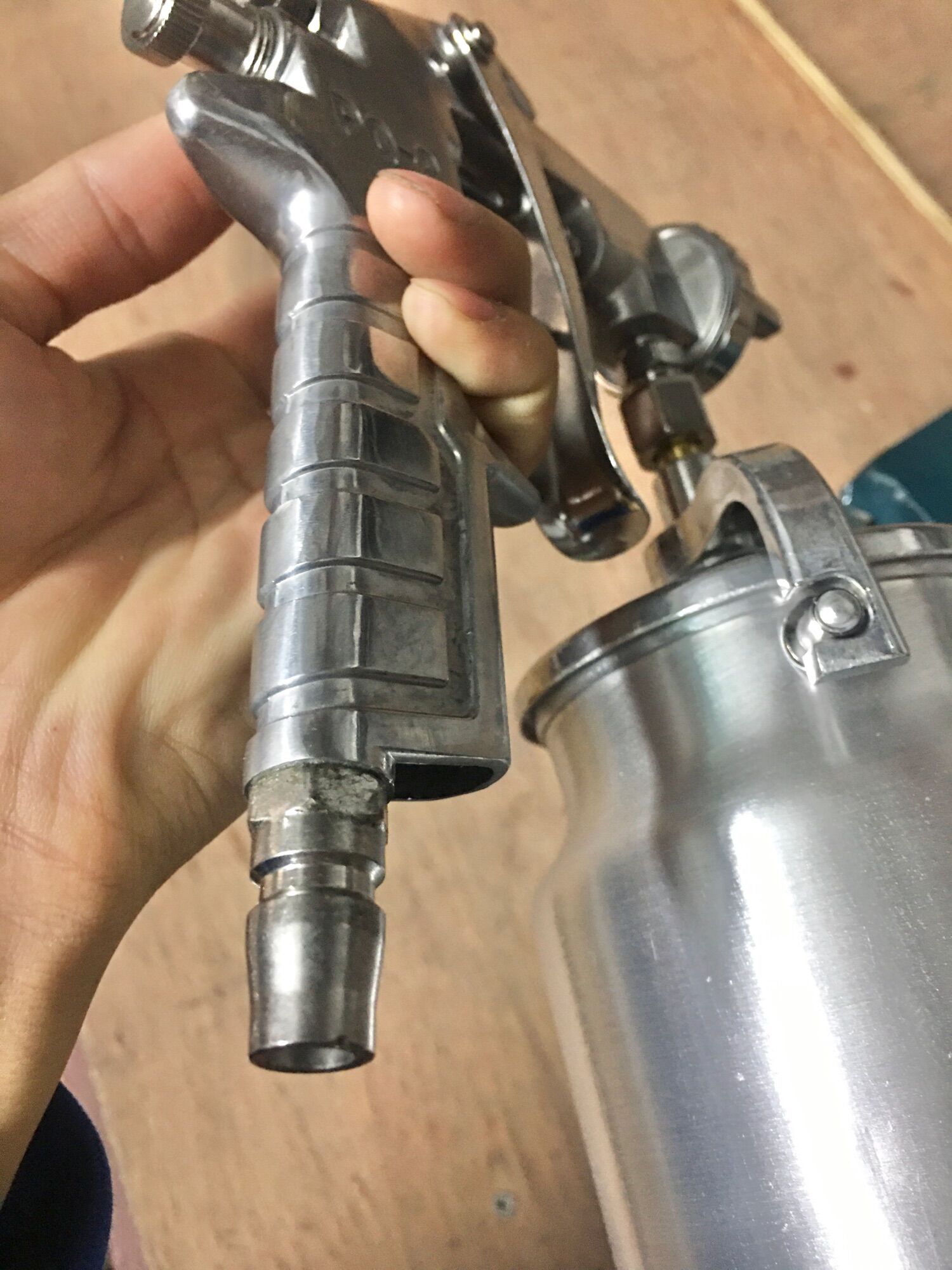 Phun sơn hơi, phun keo PQ-2 bình dưới 1Lít