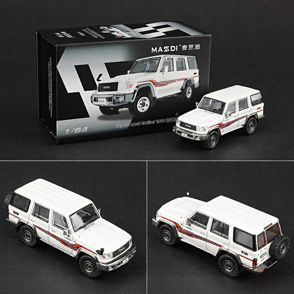 MASSI | Mô Hình Hợp Kim Toyota Land Cruiser Tỷ Lệ 1:64 Màu Đen