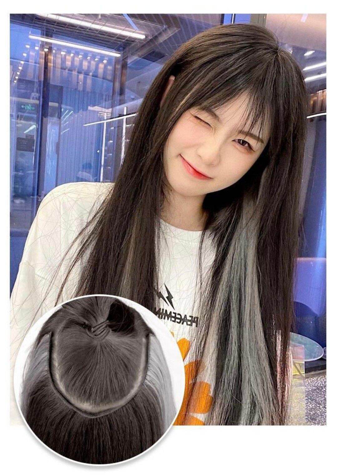 tóc giả kẹp phím line[TRỢ GIÁ]