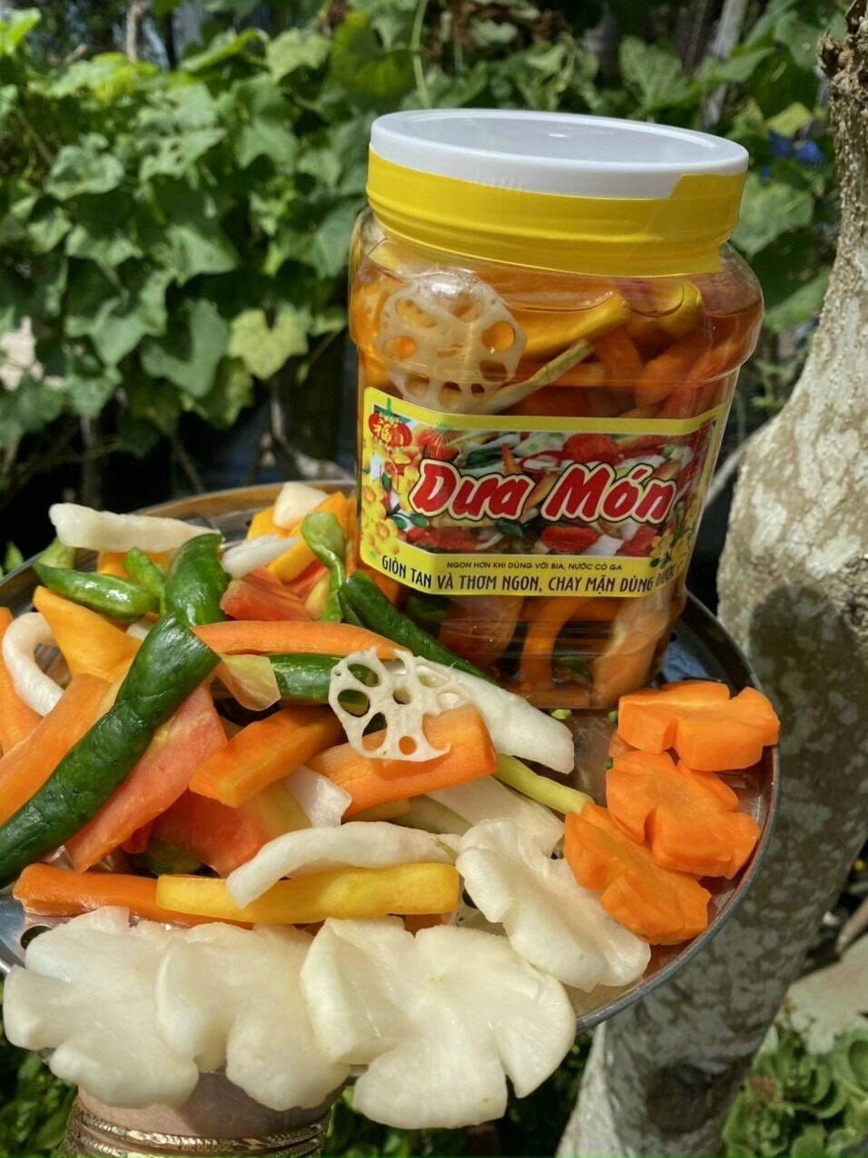 Hũ 1kg dưa món chay mặn đều dùng được