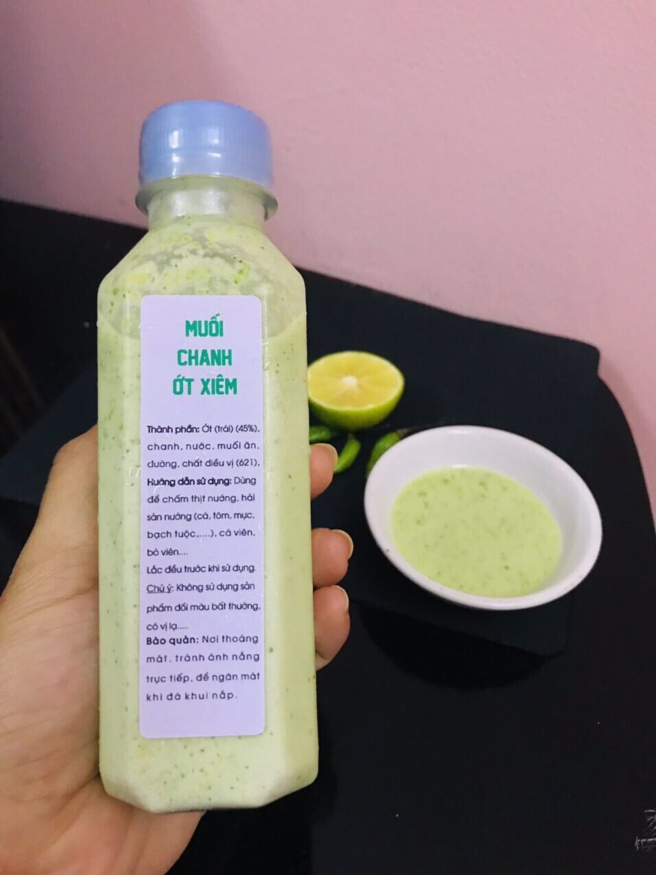 Muối ớt xanh,nước chấm hải sản,sốt chấm ăn lẩu cay nồng