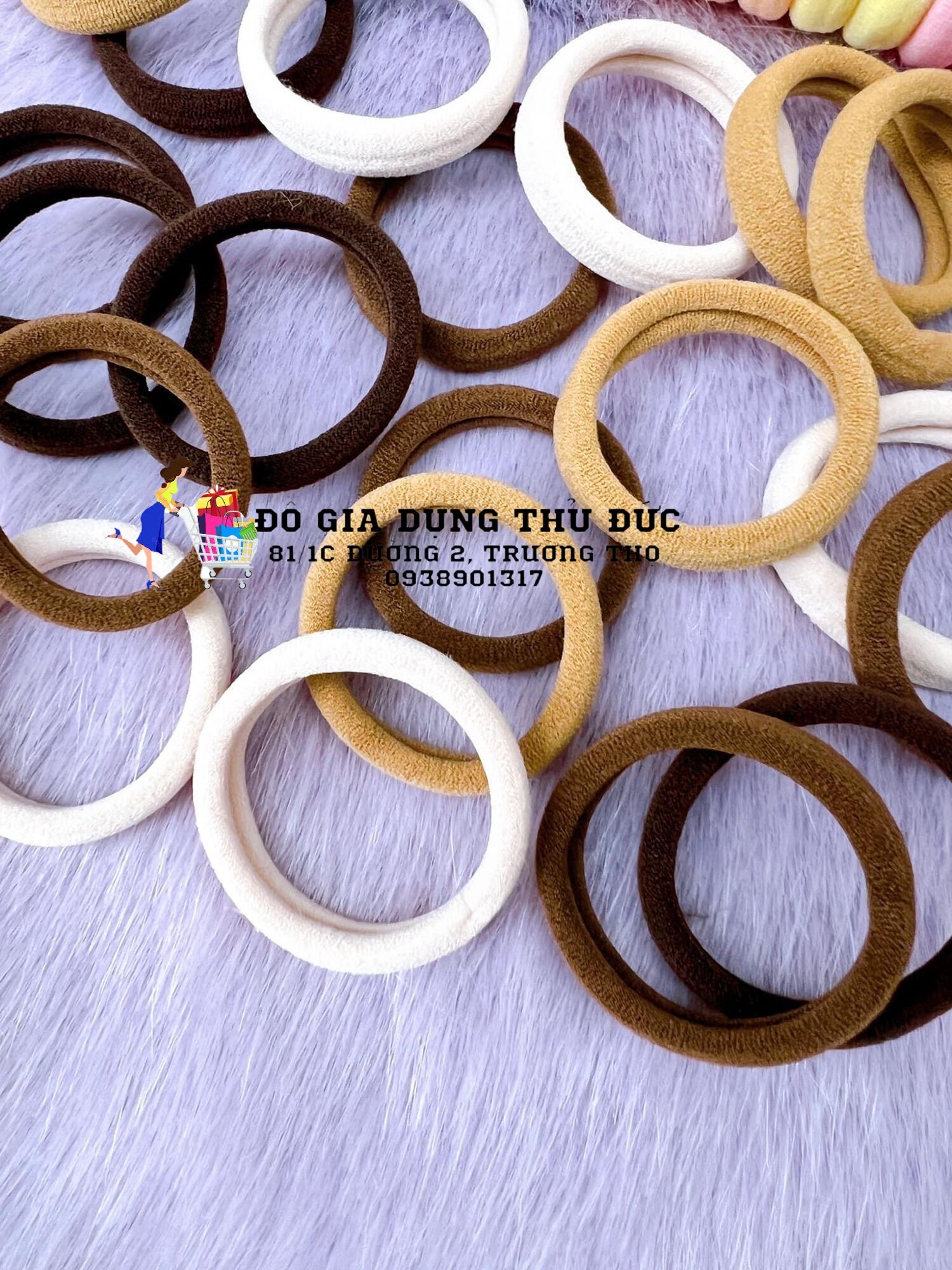Ống 20 dây cột tóc co giãn siêu bền (MÀU NGẪU NHIÊN)