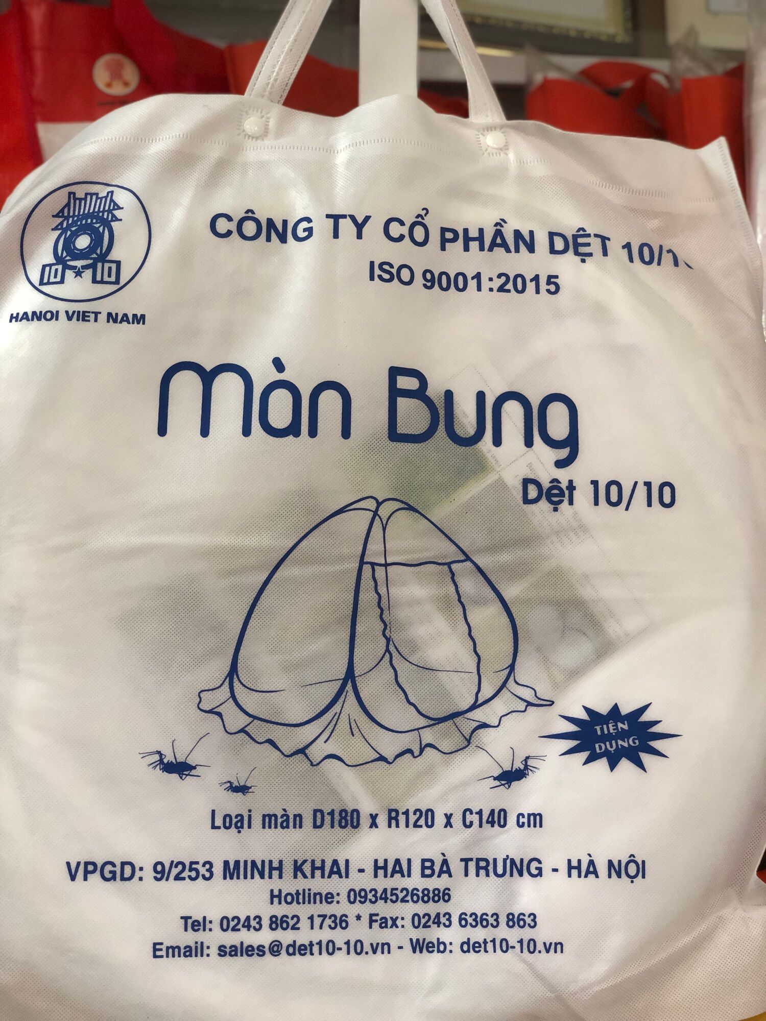 Màn, mùng chụp tự bung 1m2
